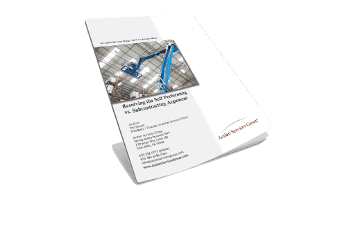 Resolving the Self Performing vs. Subcontracting Argument_slanted eBook Cover
