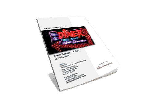 Retail Signage – A Sign Introduction - Slanted eBook Cover